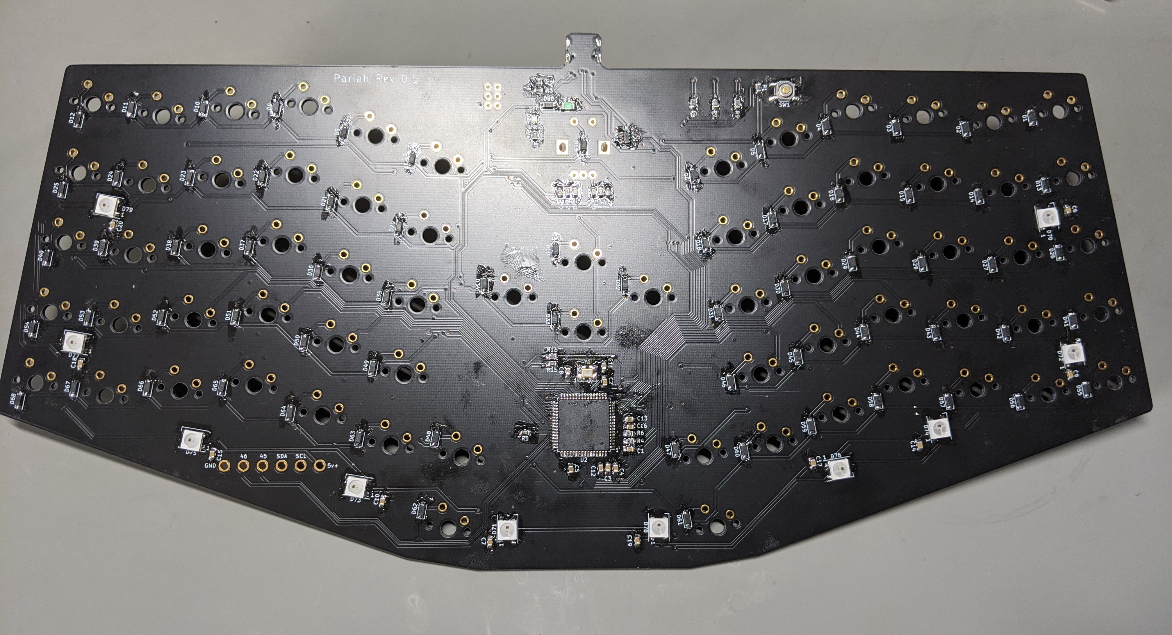 soldered board